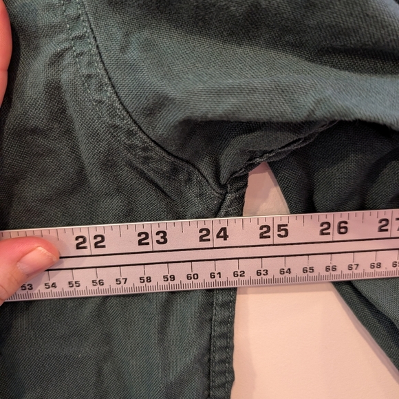 Vintage Eddie Bauer 90s Forest Green Button-Up Shirt Men’s Medium Cotton - Picture 8 of 8